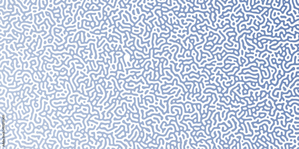 Aufkleber turing abstract pattern, suitable for any business. white and blue color diffusion reaction seamless