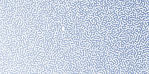 Turing Abstract Pattern, suitable for any business. White and blue color diffusion reaction seamless pattern.An abstract Reaction-diffusion or Turing pattern formation, coral reef, natural texture,	