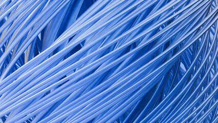 Fototapeta premium a close up of a bunch of blue wires