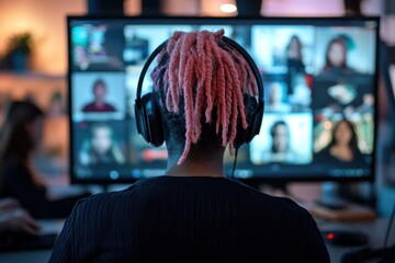 Person in a Video Conference