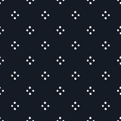 Elegant dots pattern diamond shape motif seamless ornate background. Hand drawn abstract square ornament concept art. Modern fabric design textile swatch ladies dress, man shirt all over print block.