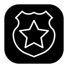 Obraz premium Police Badge Vector Icons