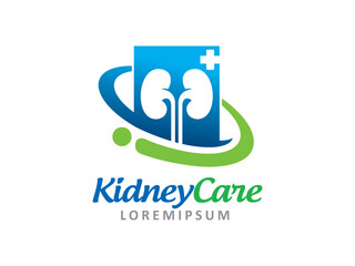 Obraz premium Kidney Care logo symbol or icon template