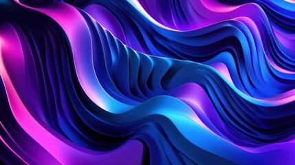 Obraz premium Abstract Wavy Pattern with Vibrant Colors