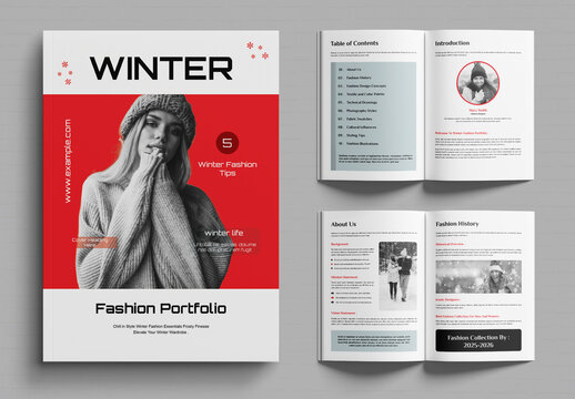 Winter Fashion Portfolio Layout