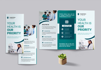 Medical Trifold Brochure Template - Powered by Adobe