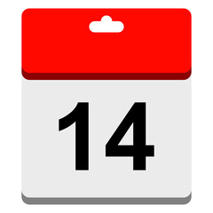 Fototapeta premium simple calendar with show the date only 