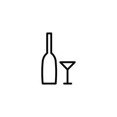 wine line icon