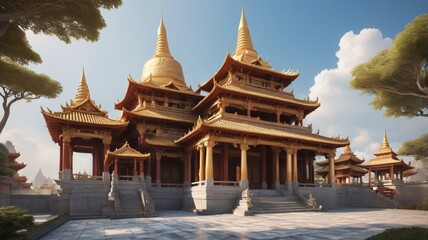 Fototapeta premium temple city