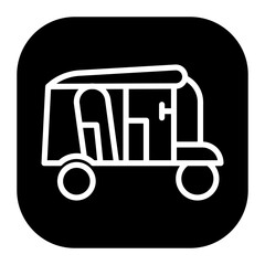 Tuk Tuk Vector Icons