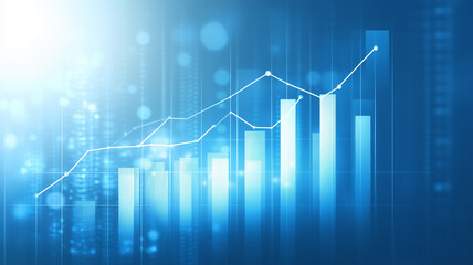 上昇傾向のビジネスグラフ