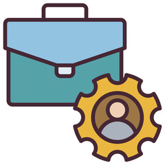 Portfolio Outline Color Icon