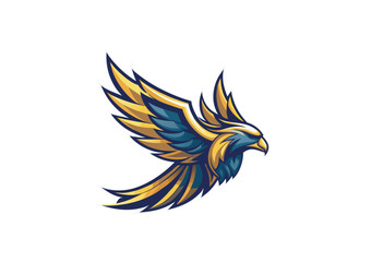Obraz premium Eagle Mascot Logo Vector Illustration