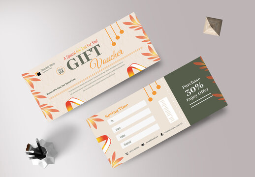 Gift Voucher Set Layout