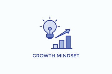 Growth Mindset Vector Icon Or Logo Illustration