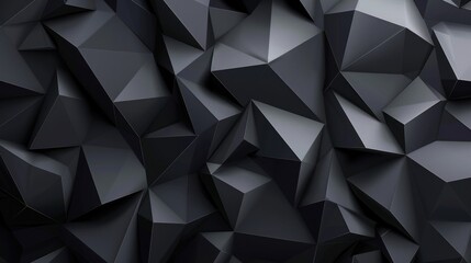 Obraz premium Abstract Black Polygonal Background