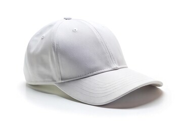 Fototapeta premium Front view of plain white baseball cap
