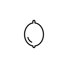 lemon line icon