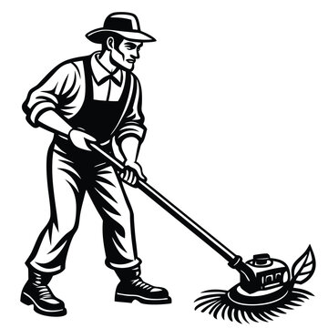 recommend clip art: Brush Cutter vector illustration.