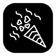 Heart Confetti Vector Icons