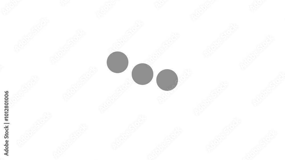 Poster circle bar for loading animation video with white background.