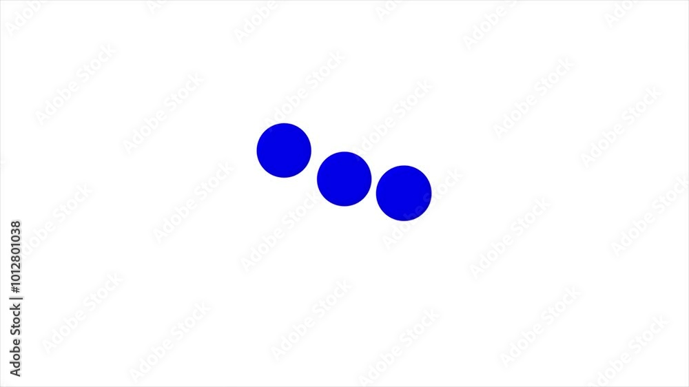 Poster circle bar for loading animation video with white background.
