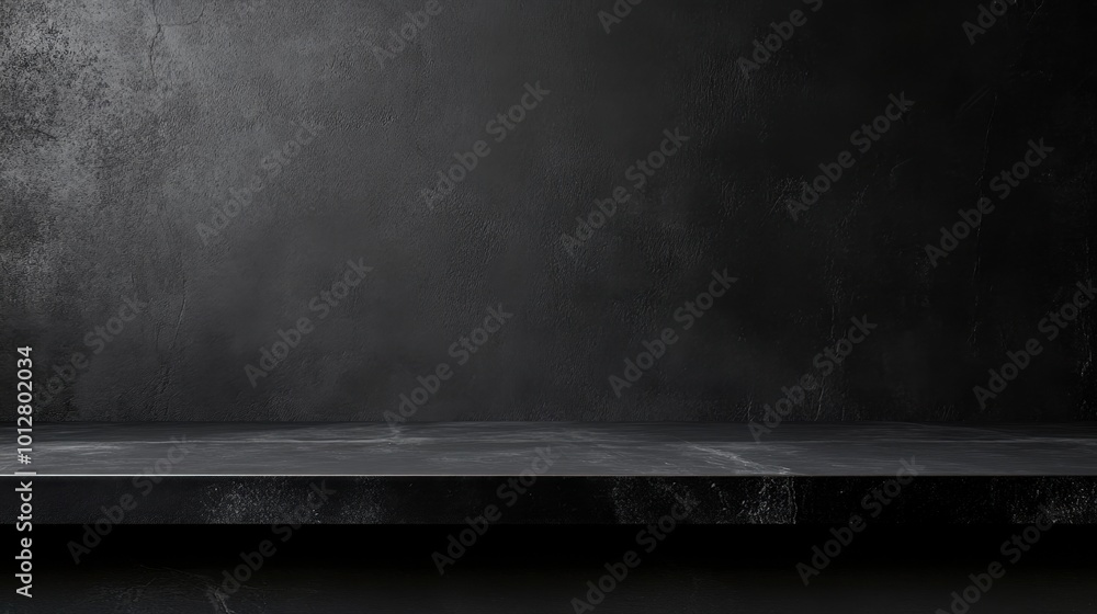 Poster black professional background with a matte finish and room for text, ideal for business presentation
