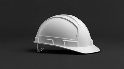 Fototapeta premium A white construction helmet.
