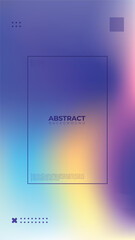 Landing Page with Holographic Abstract Gradient Effect