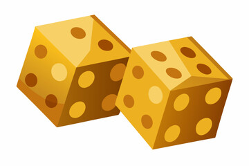 Dice of Ludu  vector art illustration