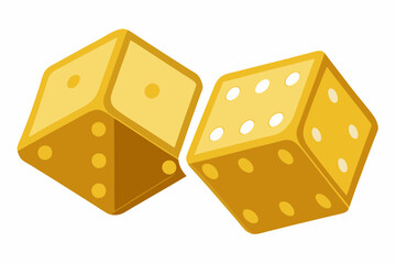 Dice of Ludu  vector art illustration