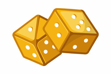 Dice of Ludu  vector art illustration