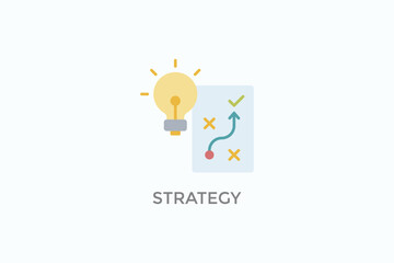 Strategy Vector Icon Or Logo Illustration