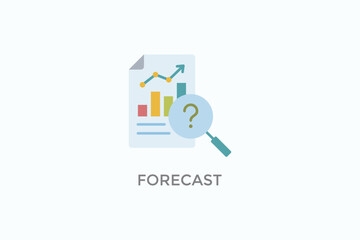 Forecast Vector Icon Or Logo Illustration