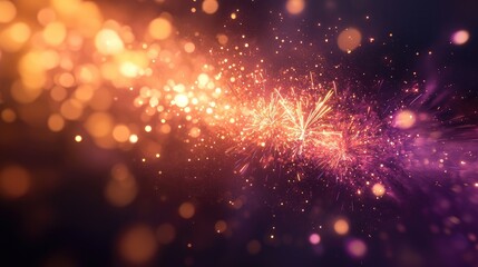 Obraz premium Vibrant Fireworks Display Lighting Up the Night Sky