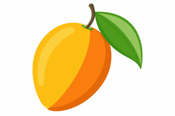 Mango fresh fruit vector art illustration
