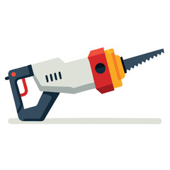 Reciprocating Saw (for pruning) vector illustration.