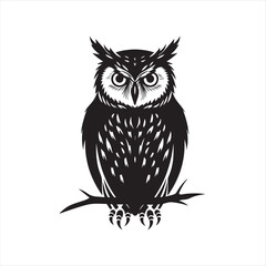 owl on white background,owl, bird, cartoon, animal, illustration, vector, cute, character, nature, art, design, drawing, wing, halloween, beak, feather, eyes, branch, fun, funny, wise, wild, icon,
