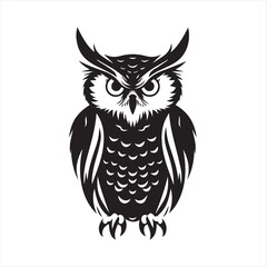 owl on white background,owl, bird, cartoon, animal, illustration, vector, cute, character, nature, art, design, drawing, wing, halloween, beak, feather, eyes, branch, fun, funny, wise, wild, icon,