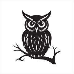 owl on white background,owl, bird, cartoon, animal, illustration, vector, cute, character, nature, art, design, drawing, wing, halloween, beak, feather, eyes, branch, fun, funny, wise, wild, icon,
