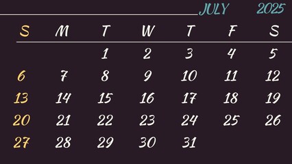 calendar2025