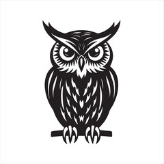 owl on whit, eowl, bird, cartoon, animal, vector, illustration, cute, nature, art, design, character, brown, drawing, wing, beak, feather, night, eyes, wild, fun, wise, wildlife, funny, branch, icon