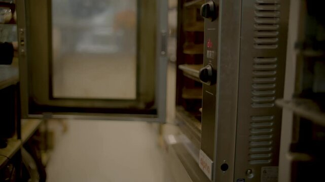 manos de una persona abriendo un horno