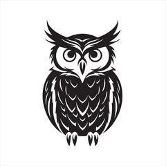 owl on whit, eowl, bird, cartoon, animal, vector, illustration, cute, nature, art, design, character, brown, drawing, wing, beak, feather, night, eyes, wild, fun, wise, wildlife, funny, branch, icon