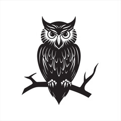 owl on whit, eowl, bird, cartoon, animal, vector, illustration, cute, nature, art, design, character, brown, drawing, wing, beak, feather, night, eyes, wild, fun, wise, wildlife, funny, branch, icon