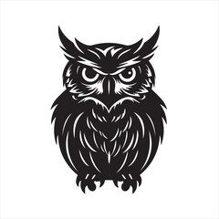 owl on whit, eowl, bird, cartoon, animal, vector, illustration, cute, nature, art, design, character, brown, drawing, wing, beak, feather, night, eyes, wild, fun, wise, wildlife, funny, branch, icon