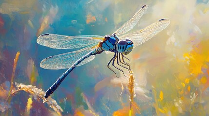Dragonfly In Flight