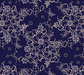 seamless pattern with snowflakes