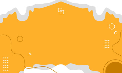 Minimalist Geometric Background. Orange Design for landing page, website, banner, etc.