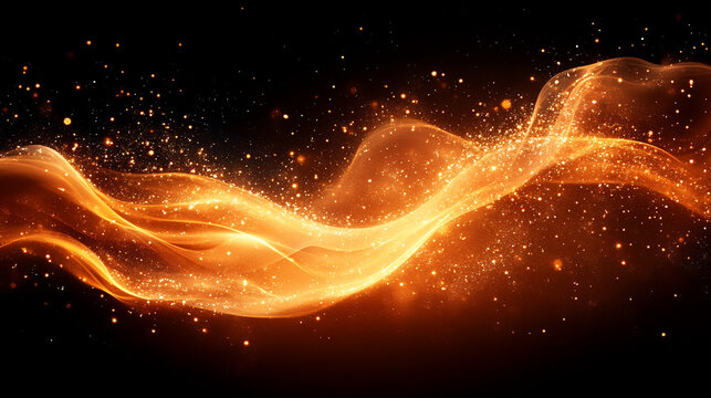 vibrant orange neon lights in motion, symbolizing speed, energy, and creativity. The dynamic swirls and patterns evoke a sense of excitement and modernity